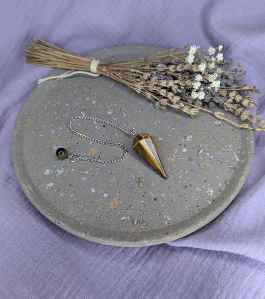 Pendule en Œil de Tigre – Protection & Confiance